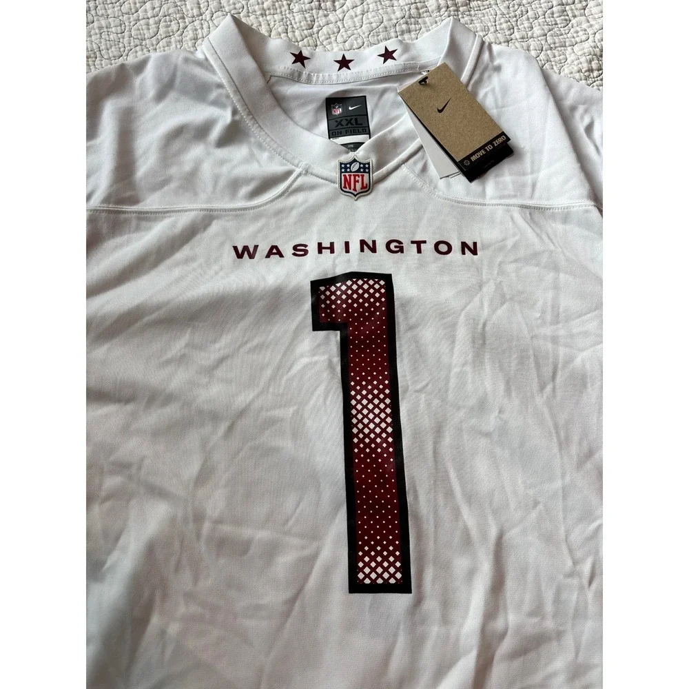 Nike Washington Commanders Curtis Samuel Sr #1 White NFL Jersey Mens XXL